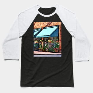 Mountianside NJ - Flower Shop With Green Awning Baseball T-Shirt